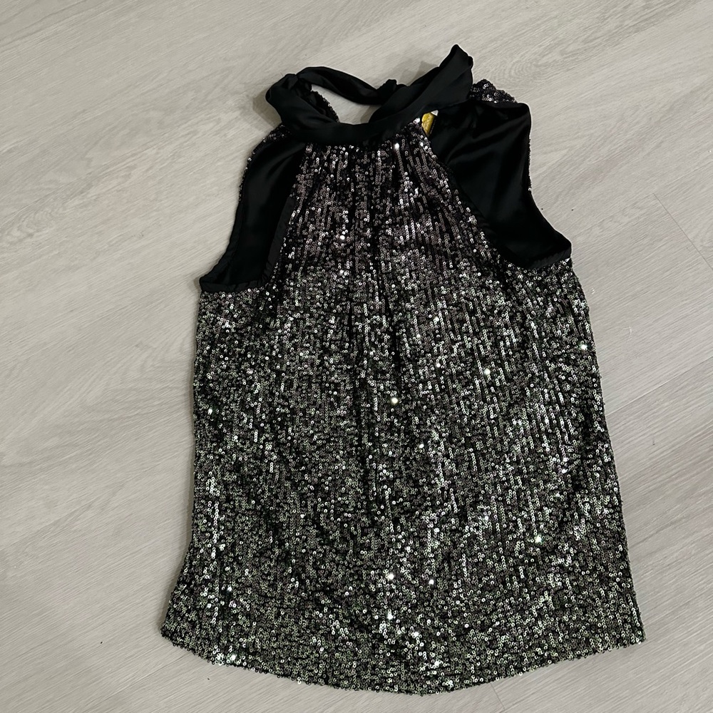 RAMY BROOK LORI HIGH NECK SEQUIN TANK TOP